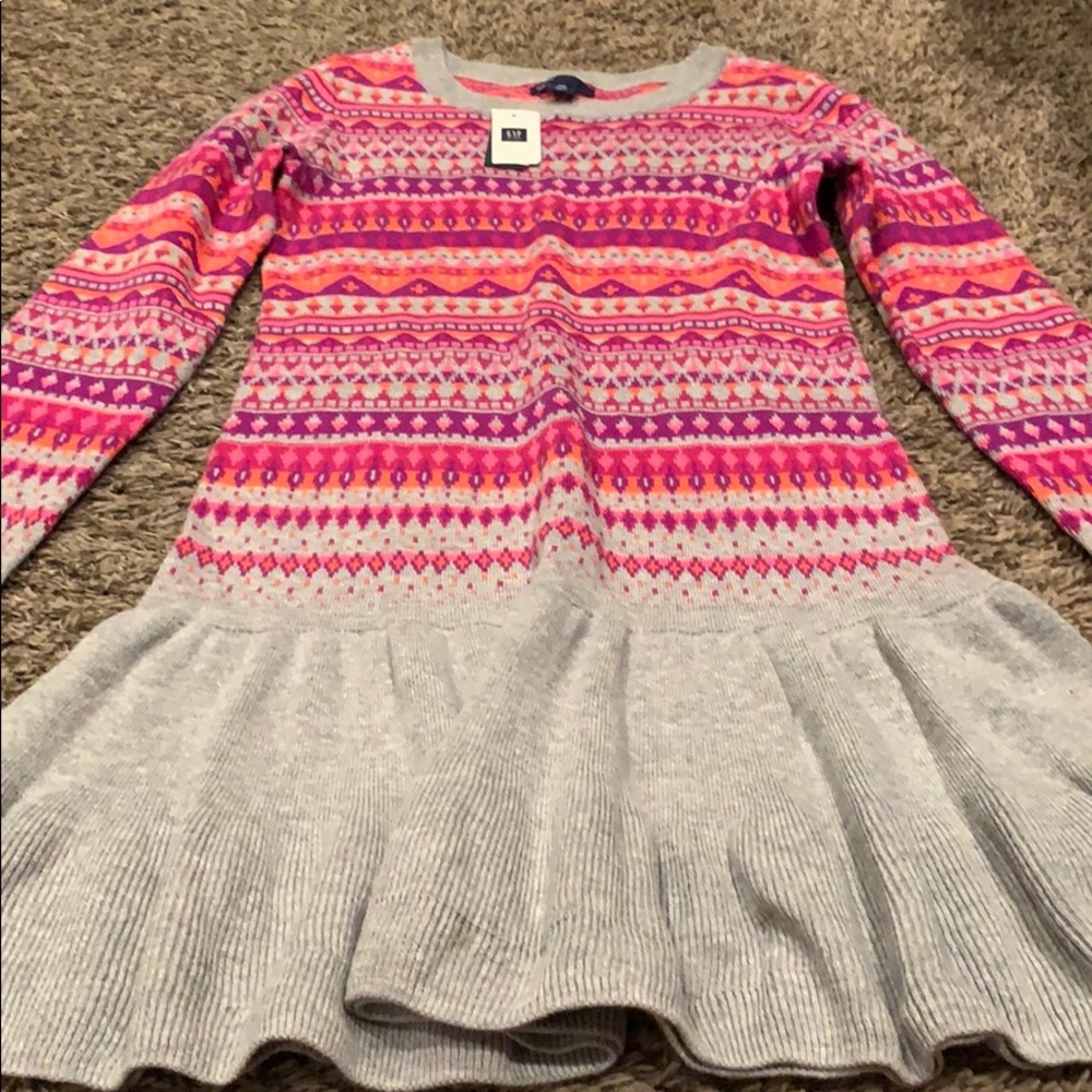 Gap Kids NWT fair isle sweater dress